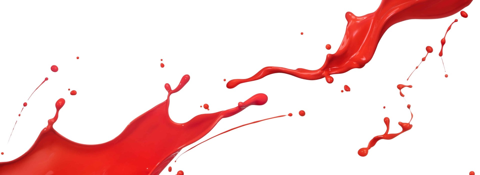 red paint splashing